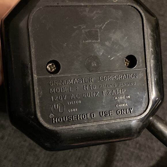 Grindmaster Cafemill Electric Coffee Grinder Model H-10 Black Tested Working - Picture 2 of 4